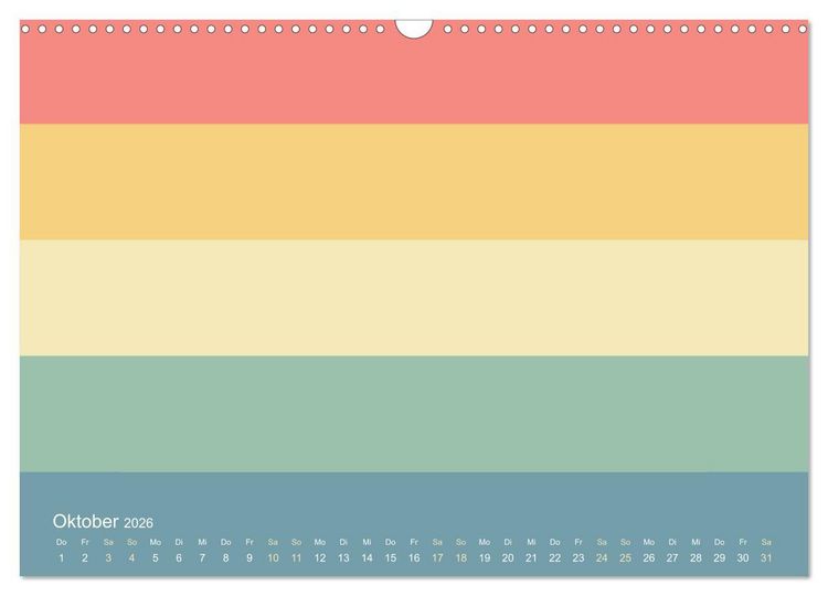 Produktbild: 70er Jahre Bastelkalender - DIY Kreativ-Kalender zum Selbstgestalten (Wandkalender 2026 DIN A3 quer), CALVENDO Monatskalender