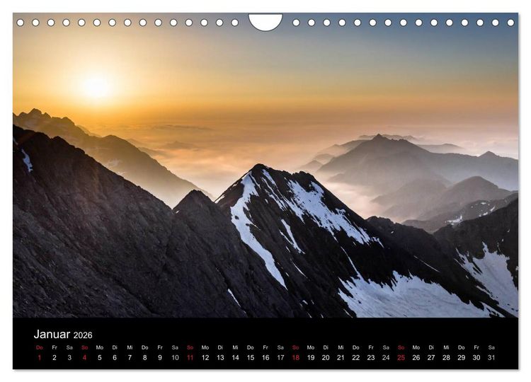 Produktbild: Grande Traversata delle Alpi - Wandern auf der GTA (Wandkalender 2026 DIN A4 quer), CALVENDO Monatskalender
