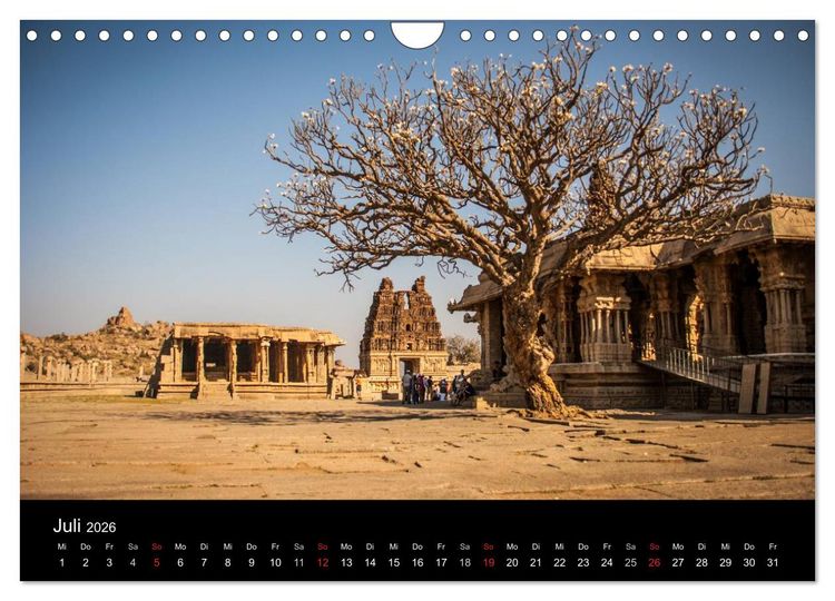 Produktbild: Romantisches Indien (Wandkalender 2026 DIN A4 quer), CALVENDO Monatskalender