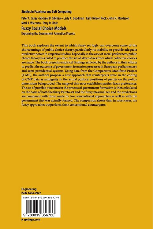 Produktbild: Fuzzy Social Choice Models