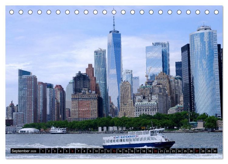 Produktbild: New York - 4 Tage unterwegs im Big Apple (Tischkalender 2026 DIN A5 quer), CALVENDO Monatskalender