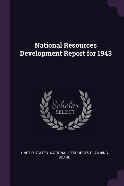 Produktbild: National Resources Development Report for 1943