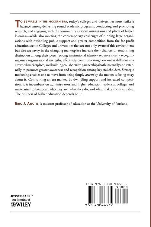 Produktbild: Anctil, E: Selling Higher Education: Marketing and Advertisi