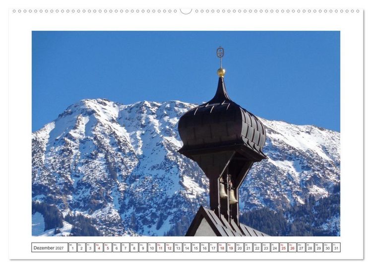 Produktbild: Oberstdorf zu allen Jahreszeiten (Wandkalender 2027 DIN A2 quer), CALVENDO Monatskalender