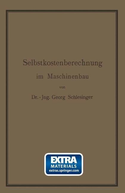 Produktbild: Selbstkostenberechnung im Maschinenbau