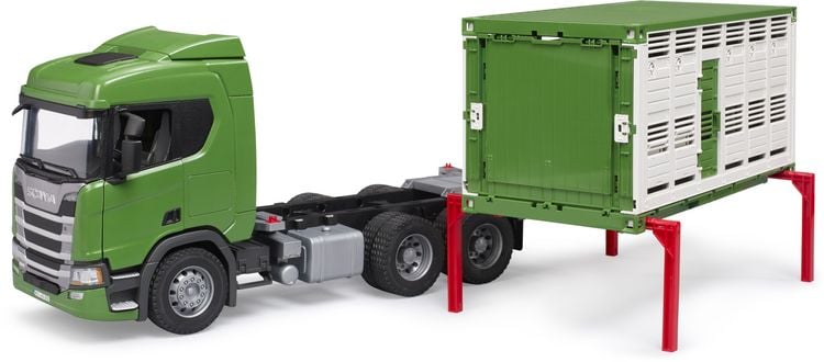 Produktbild: bruder 03548 Scania Super 560R Tiertransport-LKW mit Rind