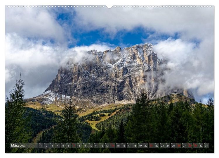 Produktbild: NATUR SP&Uuml;REN - S&Uuml;DTIROL (hochwertiger Premium Wandkalender 2027 DIN A2 quer), Kunstdruck in Hochglanz