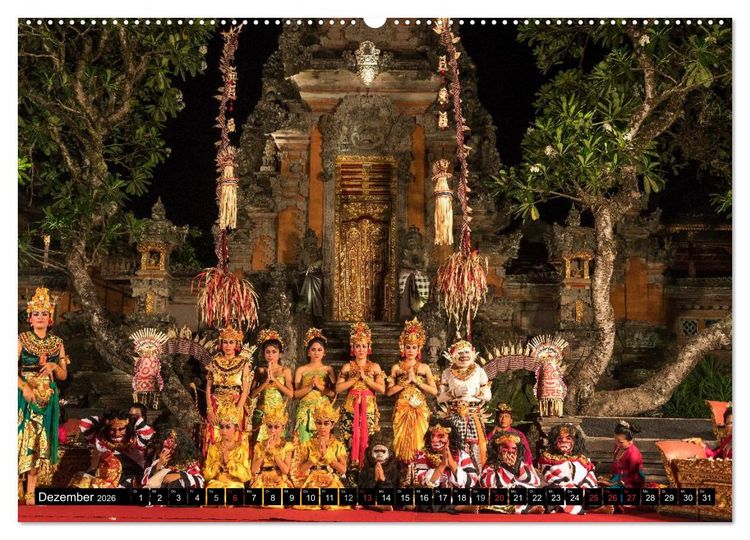 Produktbild: Bali - Indonesien (Wandkalender 2026 DIN A2 quer), CALVENDO Monatskalender