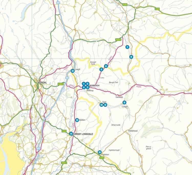 Produktbild: 15 Short Walks in the Yorkshire Dales - Sedbergh, Kirkby Lonsdale and Ingleton