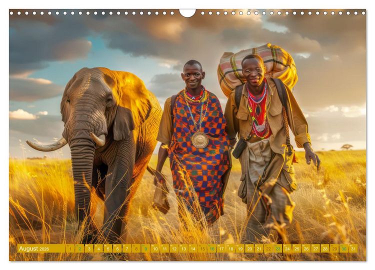 Produktbild: Hallo faszinierendes Afrika (Wandkalender 2026 DIN A3 quer), CALVENDO Monatskalender