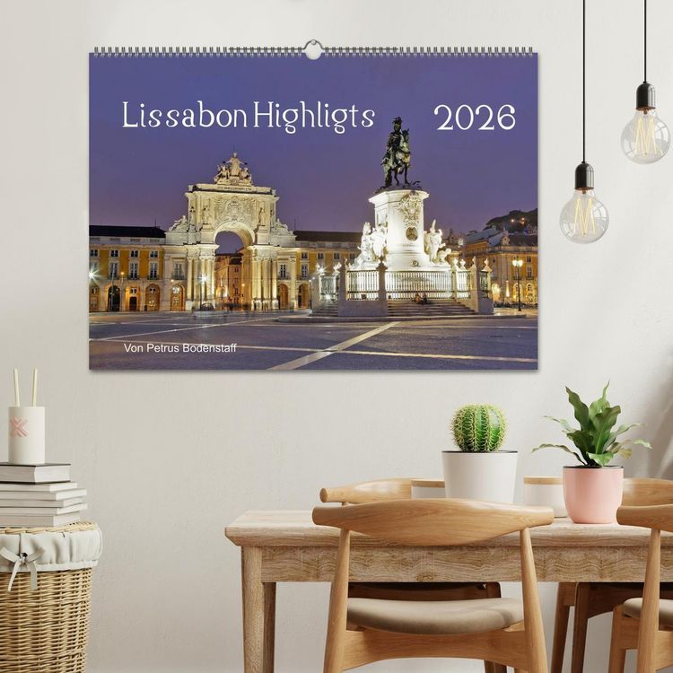Produktbild: Lissabon Highlights von Petrus Bodenstaff (Wandkalender 2026 DIN A2 quer), CALVENDO Monatskalender