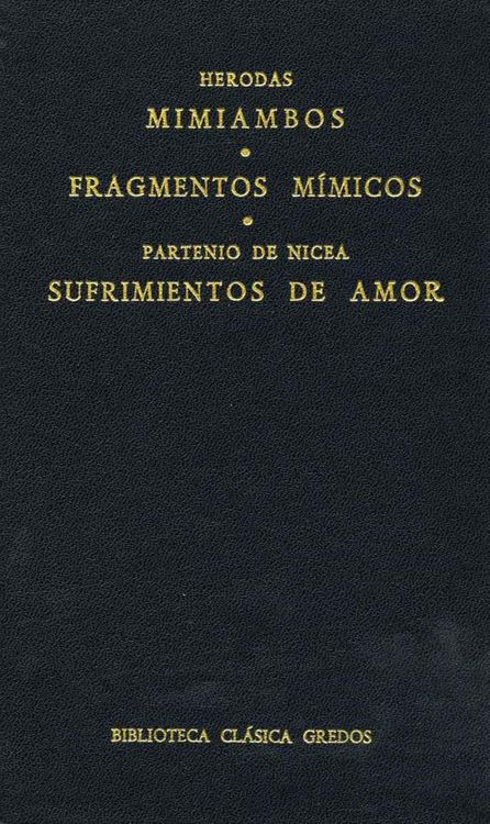 Produktbild: Mimiambos. Fragmentos m&iacute;micos. Sufrimientos de amor