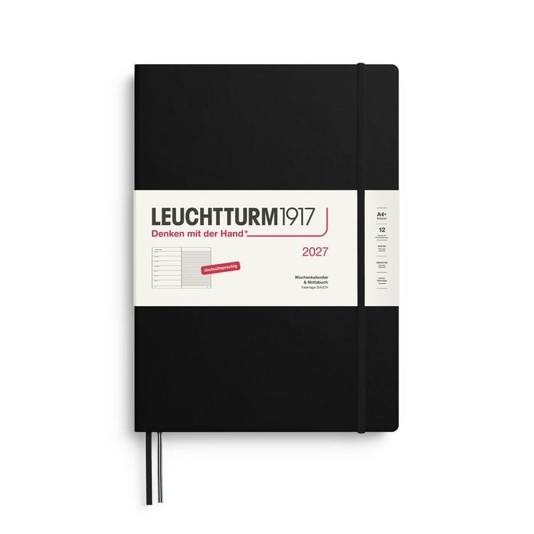Produktbild: Wochenkalender & Notizbuch Master (A4+) 2027, Schwarz, Deutsch