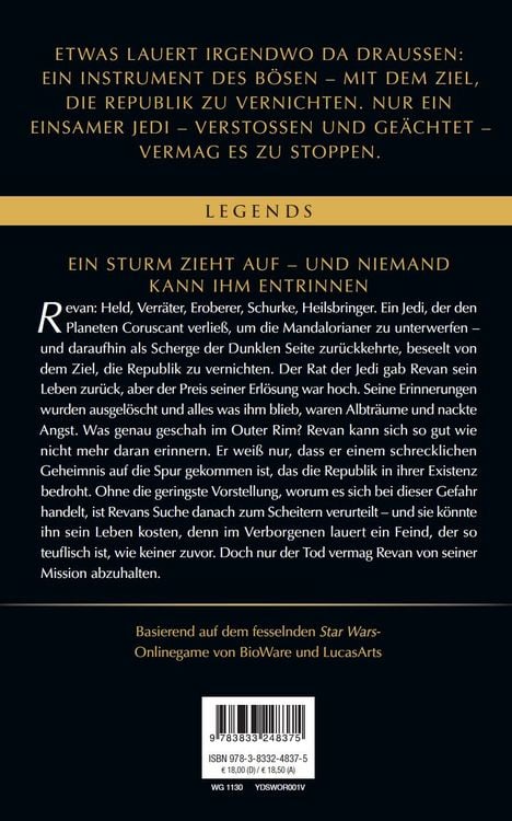 Produktbild: Star Wars: The Old Republic - Revan (Neuausgabe)