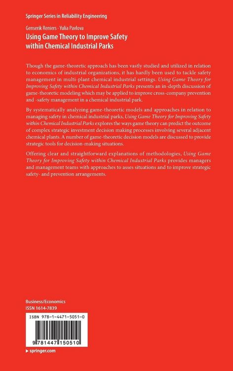 Produktbild: Using Game Theory to Improve Safety within Chemical Industrial Parks