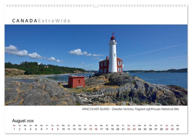 Produktbild: Vancouver Island Panoramabilder (Wandkalender 2026 DIN A2 quer), CALVENDO Monatskalender