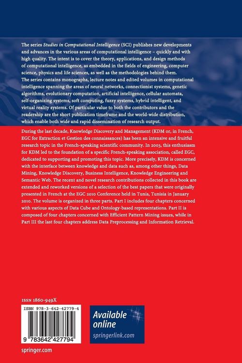 Produktbild: Advances in Knowledge Discovery and Management
