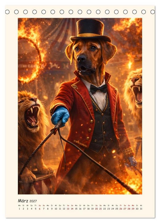 Produktbild: Rhodesian Ridgeback - Ein Hund mit vielen Talenten (Tischkalender 2027 DIN A5 hoch), CALVENDO Monatskalender