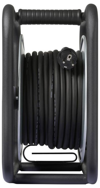 Produktbild: Sygonix SY-10236120 Kabeltrommel 40m Schwarz Schutzkontakt-Stecker