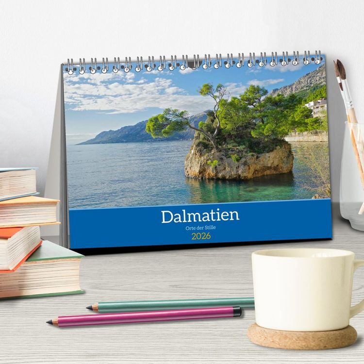 Produktbild: Dalmatien - Stille Orte (Tischkalender 2026 DIN A5 quer), CALVENDO Monatskalender