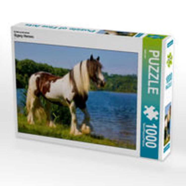 Produktbild: CALVENDO Puzzle Gypsy Horses 1000 Teile Lege-Gr&ouml;&szlig;e 64 x 48 cm Foto-Puzzle Bild von weh-zet
