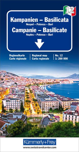 Produktbild: KuF Italien Regionalkarte 12 Campanien - Basilicata