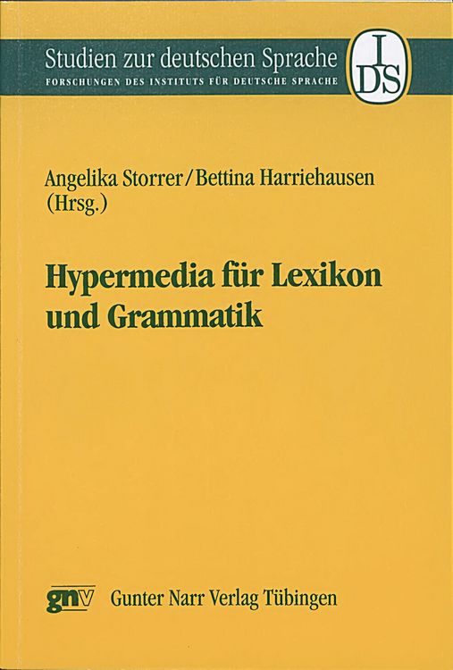 Produktbild: Hypermedia f&uuml;r Lexikon und Grammatik