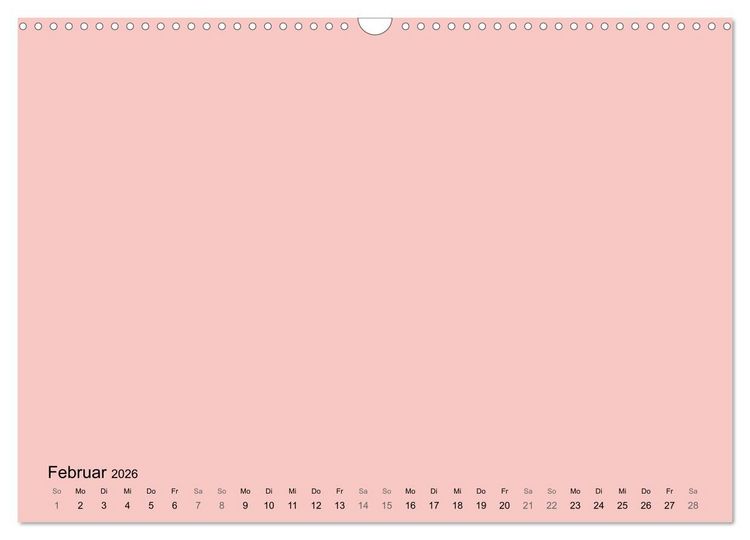 Produktbild: DIY Bastel-Kalender -Warme Pastell Farben- Zum Selbstgestalten (Wandkalender 2026 DIN A3 quer), CALVENDO Monatskalender