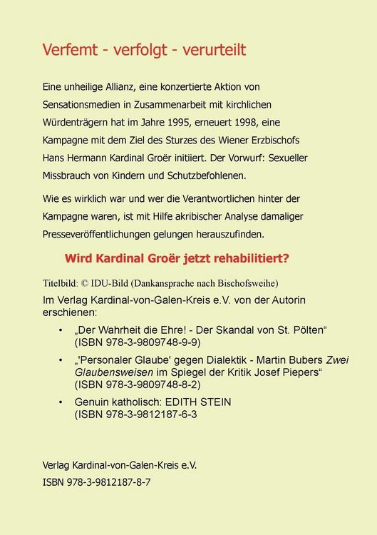 Produktbild: Hans Hermann Kardinal Gro&euml;r