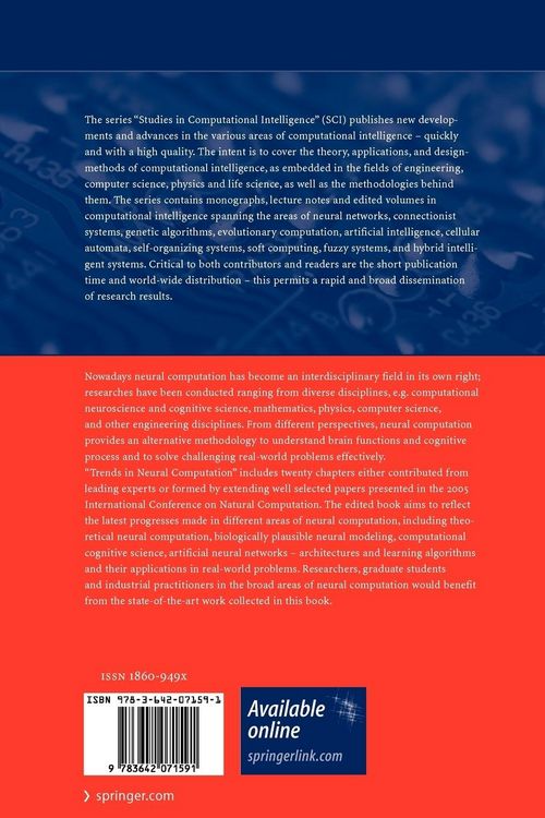 Produktbild: Trends in Neural Computation