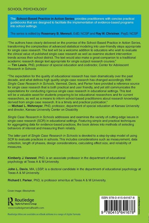 Produktbild: Single Case Research in Schools