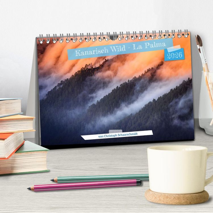 Produktbild: Kanarisch Wild - La Palma (Tischkalender 2026 DIN A5 quer), CALVENDO Monatskalender