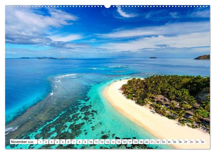 Produktbild: Reif f&uuml;r die S&uuml;dsee. Reise von Fidschi bis Bora Bora (Wandkalender 2026 DIN A2 quer), CALVENDO Monatskalender