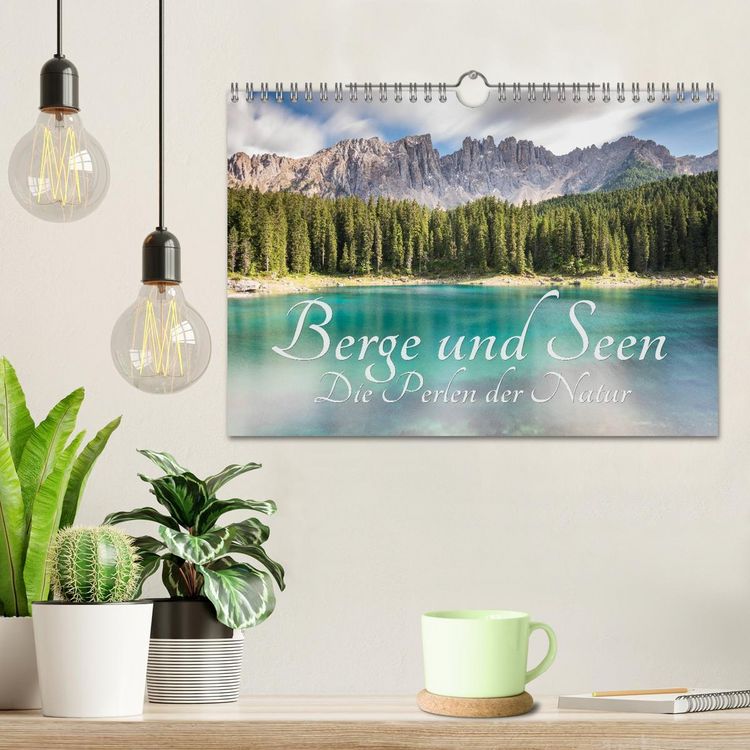 Produktbild: Berge und Seen - Die Perlen der Natur (Wandkalender 2026 DIN A4 quer), CALVENDO Monatskalender