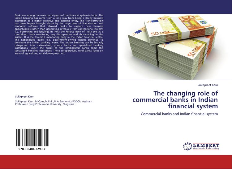 Produktbild: The changing role of commercial banks in Indian financial system