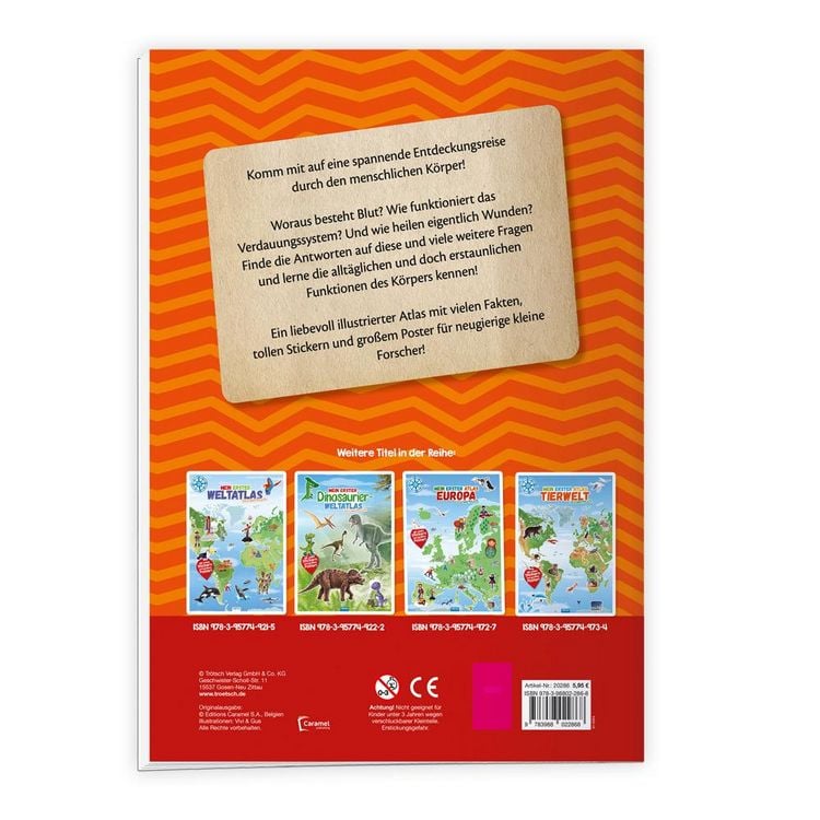 Produktbild: Tr&ouml;tsch Stickerbuch Mein erster Atlas Unser K&ouml;rper