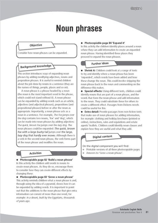 Produktbild: Grammar and Punctuation Year 4