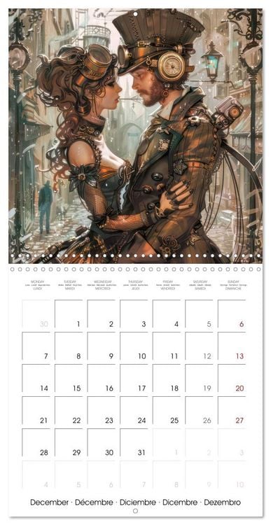 Produktbild: Steampunk - Mechanical World (Wall Calendar 2026 12 &times; 12 Inch) CALVENDO 12 Month Wall Calendar