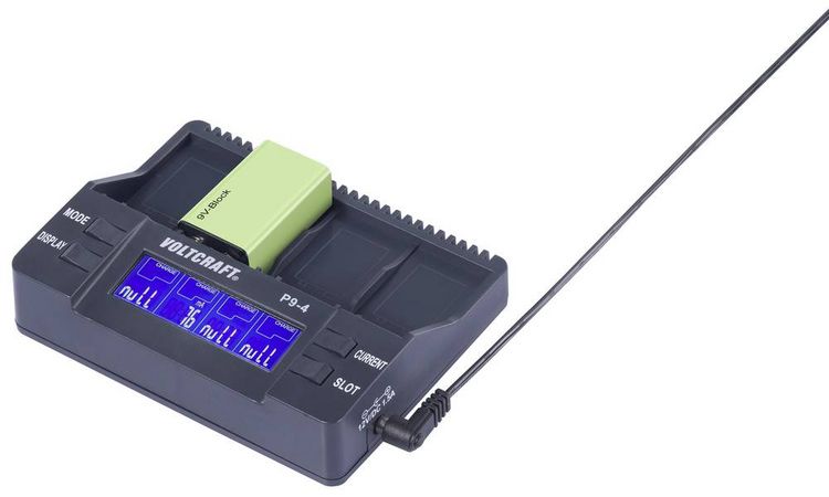 Produktbild: VOLTCRAFT P9-4 9V-Block-Ladeger&auml;t NiCd, NiMH, LiIon 9V Block
