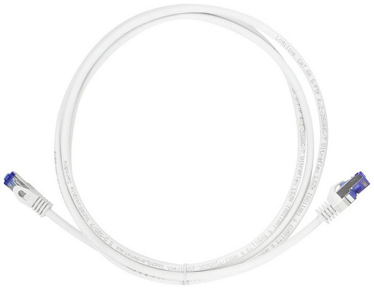 Produktbild: LogiLink C6A061S RJ45 CAT 6a S/FTP 3.00 m Wei&szlig; 1 St.