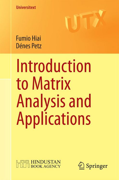 Produktbild: Introduction to Matrix Analysis and Applications