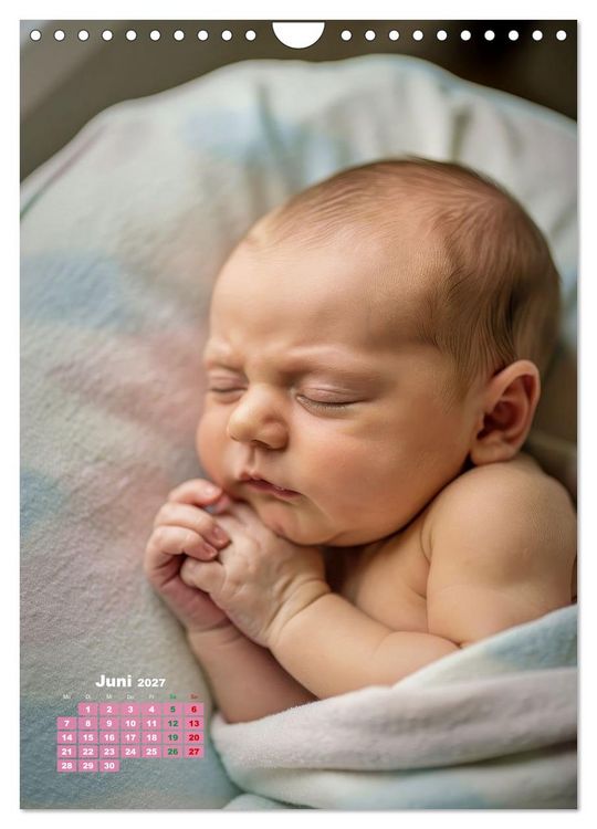 Produktbild: Gl&uuml;ckliche Babys (Wandkalender 2027 DIN A4 hoch), CALVENDO Monatskalender