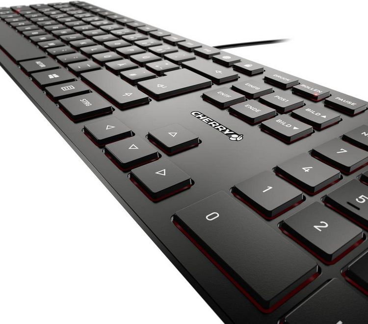 Produktbild: Cherry Tastatur KC 6000 Slim, USB, schwarz