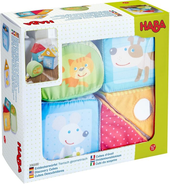 Produktbild: HABA - Entdeckerwürfel Tierisch geometrisch