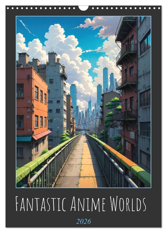 Produktbild: Fantastic Anime Worlds (Wall Calendar 2026 DIN A3 portrait), CALVENDO 12 Month Wall Calendar