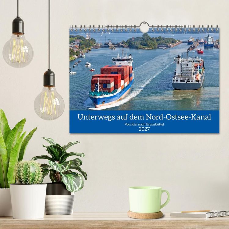 Produktbild: Unterwegs auf dem Nord-Ostsee-Kanal (Wandkalender 2027 DIN A4 quer), CALVENDO Monatskalender