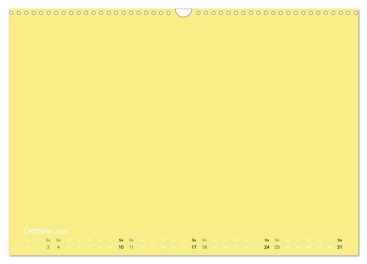 Produktbild: Bastelkalender - Gelb (Wandkalender 2026 DIN A3 quer), CALVENDO Monatskalender