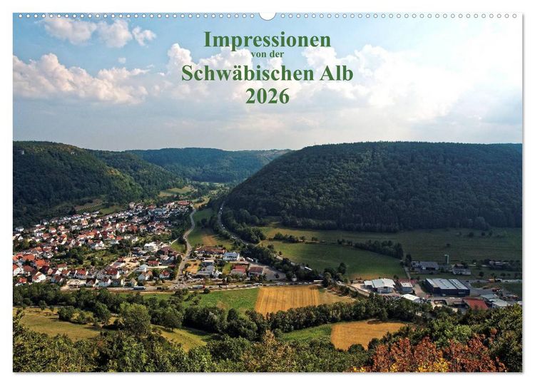 Produktbild: Impressionen von der Schw&auml;bischen Alb (Wandkalender 2026 DIN A2 quer), CALVENDO Monatskalender
