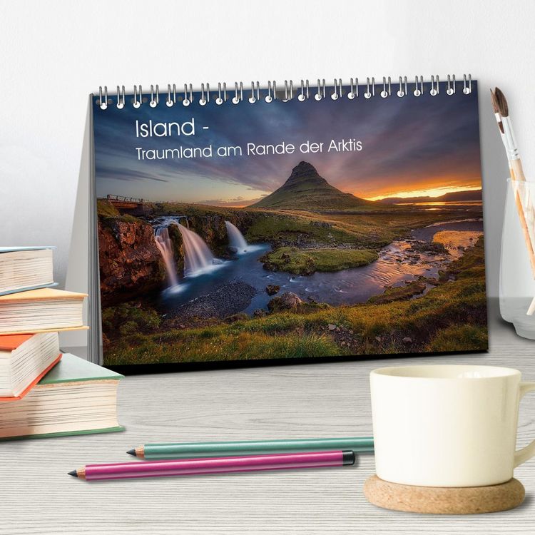 Produktbild: Island - Traumland am Rande der Arktis (Tischkalender 2026 DIN A5 quer), CALVENDO Monatskalender
