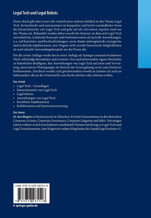 Produktbild: Legal Tech und Legal Robots